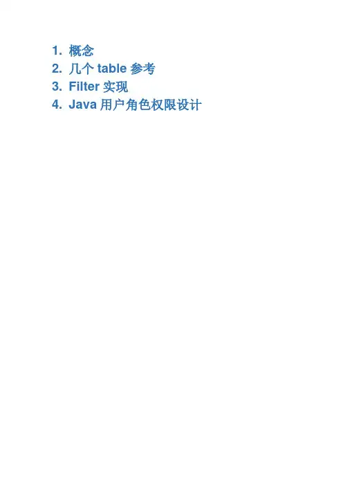 java后台 管理员 权限 设计 与  多种实现