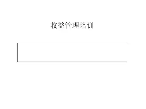 收益管理培训课件(PPT 51张)