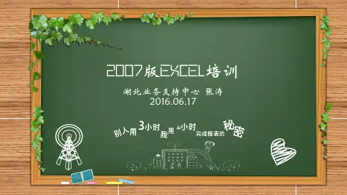 2007版EXCEL课件