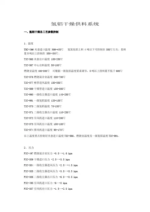 氢氧化铝干燥供料系统