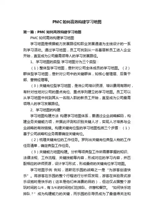 PMC如何高效构建学习地图