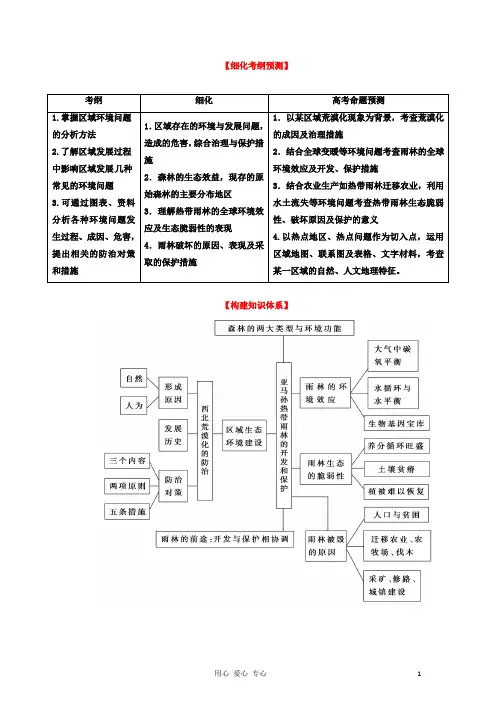 高考地理一轮复习精品学案 专题26 荒漠化的防治以我国西北地区为例 (教师版)