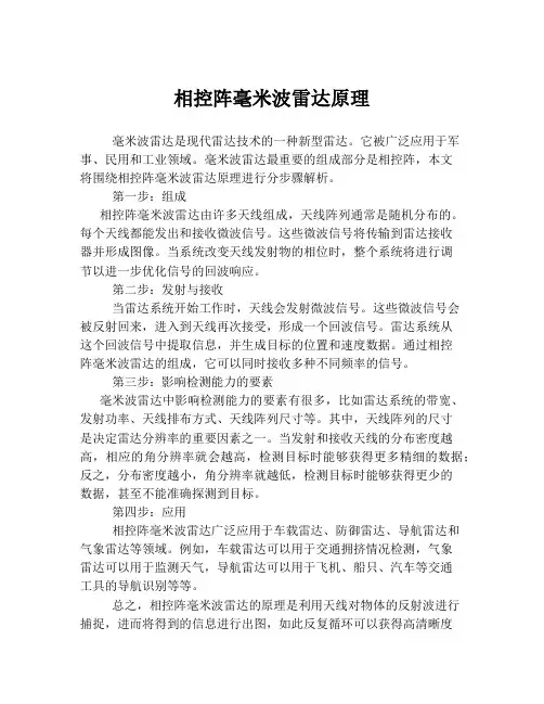 相控阵毫米波雷达原理