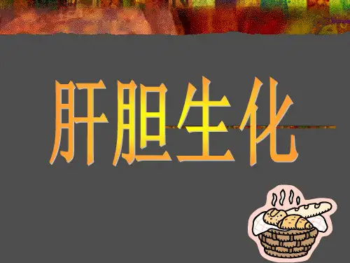 肝脏在物质代谢中的作用ppt课件