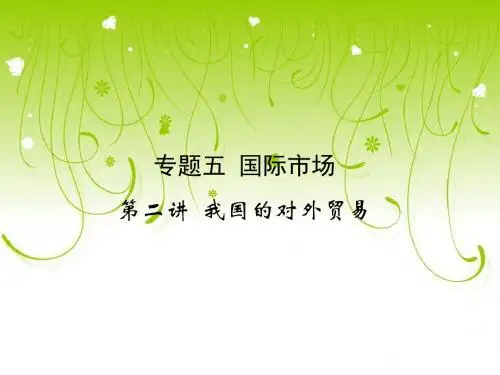 我国的对外贸易PPT课件 人教课标版