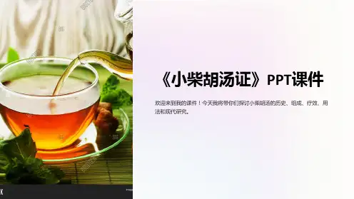 《小柴胡汤证》课件