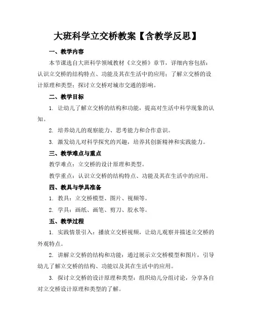 大班科学立交桥教案【含教学反思】(2)