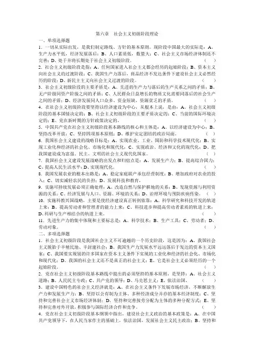 毛概 第六章