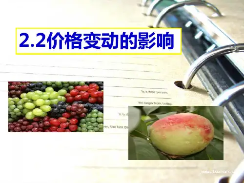 《经济生活》第一单元第二课第二框：价格变动的影响