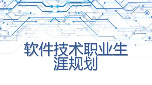 软件技术职业生涯规划