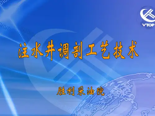 石油开采注水调剖技术PPT课件