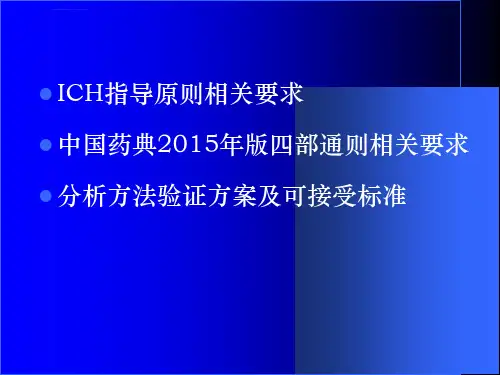 分析方法验证ppt课件