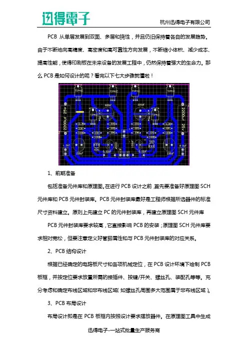 pcb电路板原理图的设计步骤