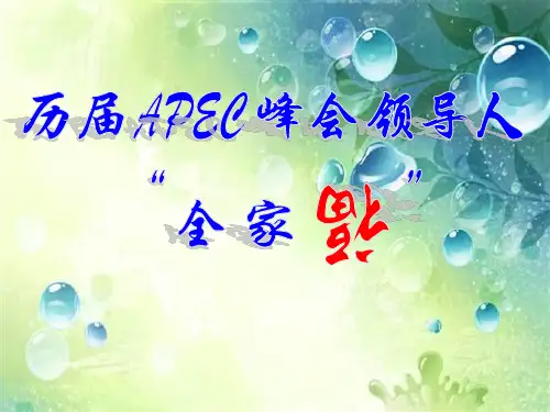 历年APEC峰会服装