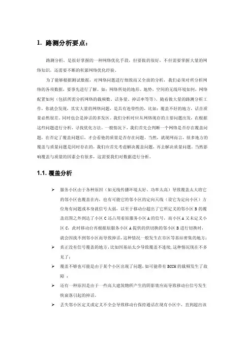 路测分析——精选推荐
