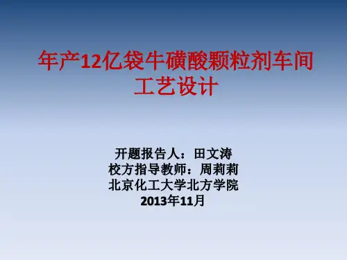 年产12亿袋牛磺酸颗粒剂车间工艺 (2)
