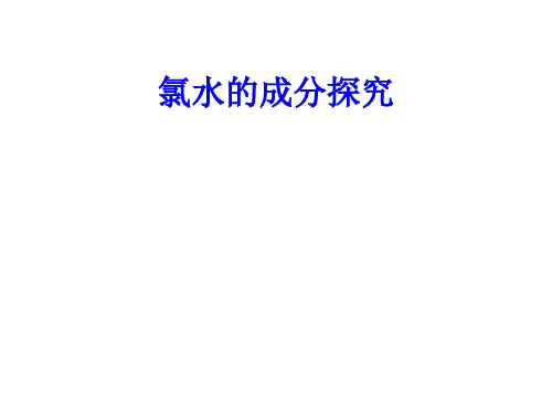 氯水的成分探究PPT课件2(2份打包)