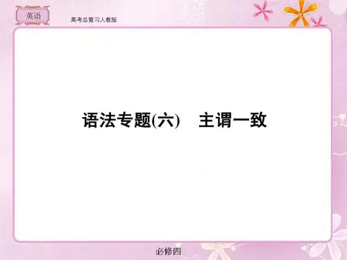人教版  高考总复习  英语语法专题6