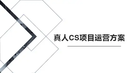 真人CS运营方案