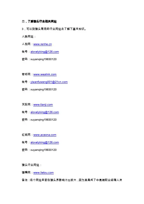 猎头网站