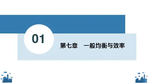微观经济学第7章 一般均衡和效率