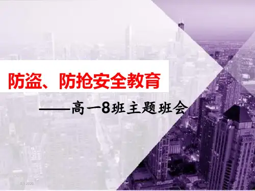 防盗、防抢安全知识培训