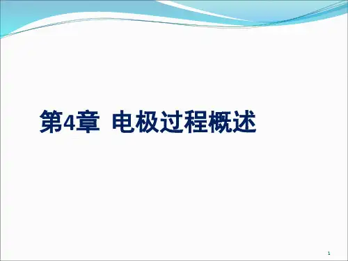 电化学原理-第四章-电极过程概述