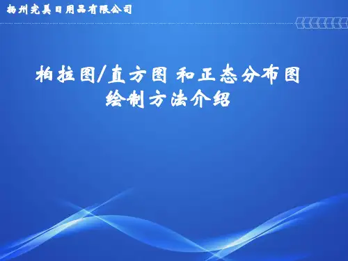 柏拉图及直方图和正态分布图绘制方法