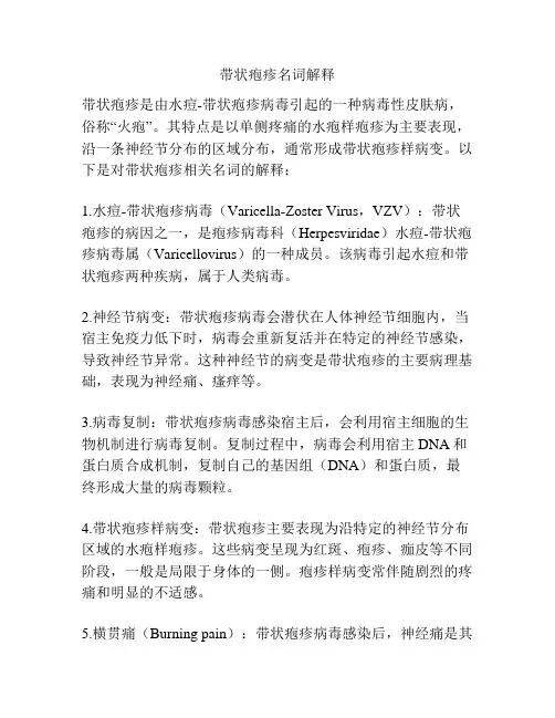 带状疱疹名词解释