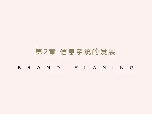 信息系统的发展