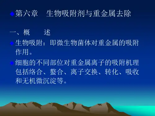 6生物吸附剂与重金属去除