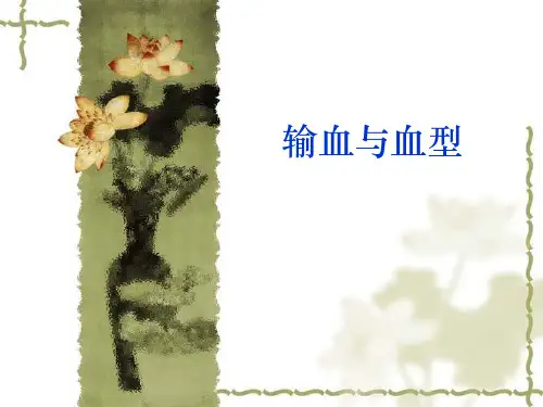 输血与血型ppt课件