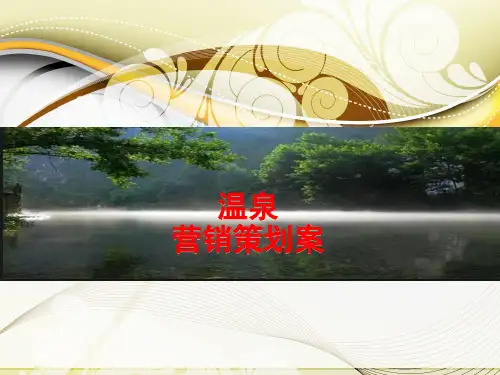 XX温泉度假酒店营销策划案 PPT