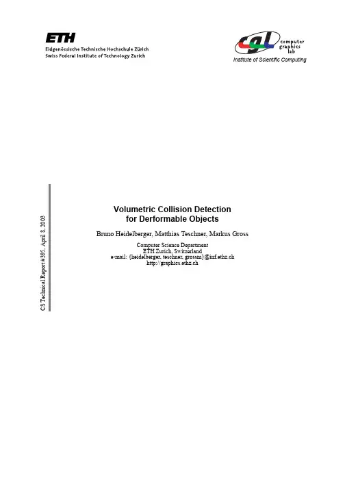 Collision Detection for Deformable Objects
