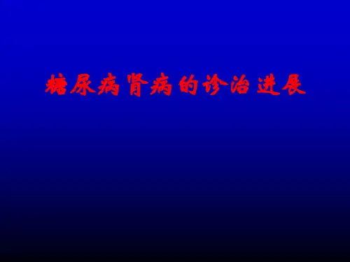糖尿病肾病诊治PPT
