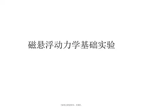 磁悬浮动力学基础实验