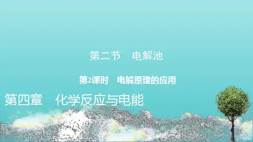 新教材高中化学第4章第2节第2课时电解原理的应用课件新人教版选择性必修1ppt