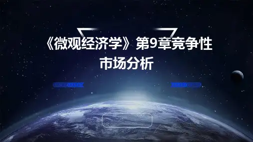 《微观经济学》第9章竞争性市场分析