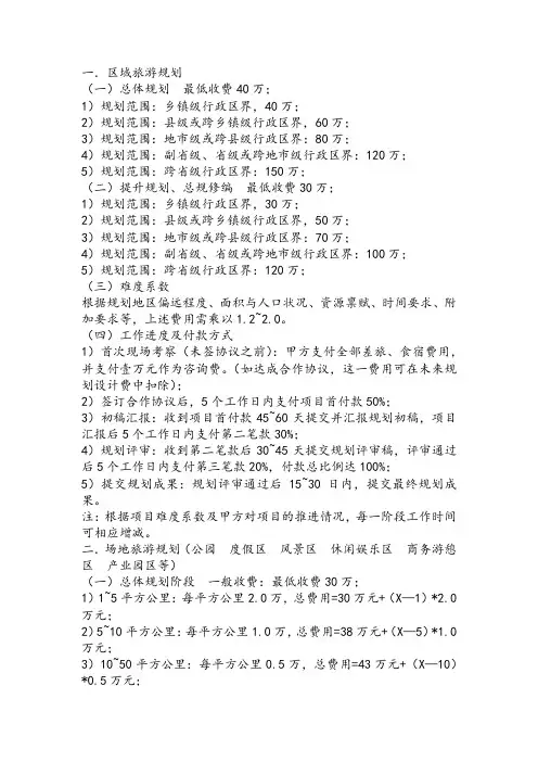 中华人民共和国国家建筑规划设计收费标准