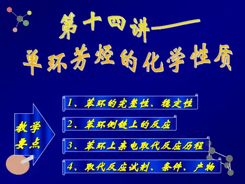 第14讲——单环芳烃的化学性质