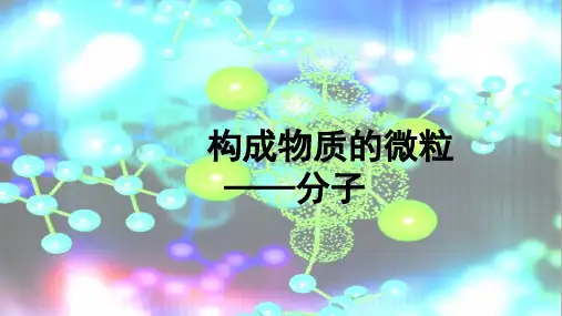 科粤版(2012)初中化学九上 2.2  构成物质的微粒--分子  课件  (2)