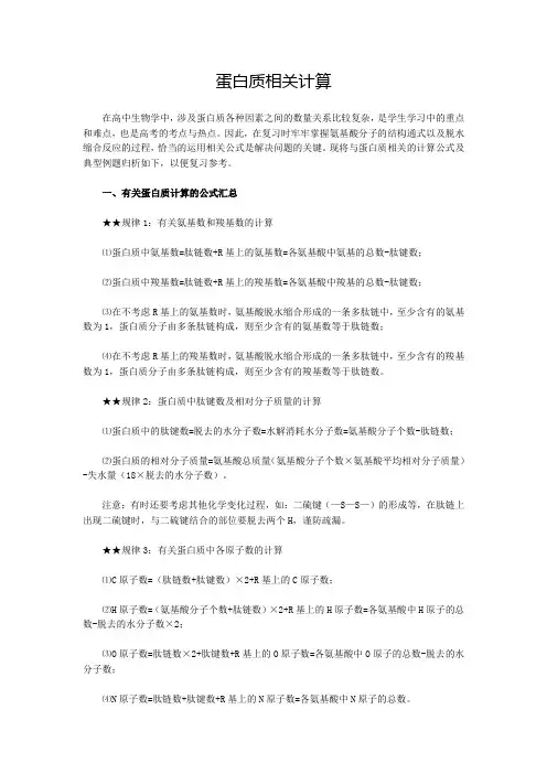 蛋白质计算