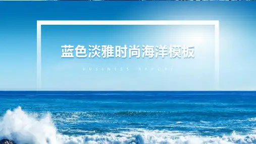 淡雅海洋模板