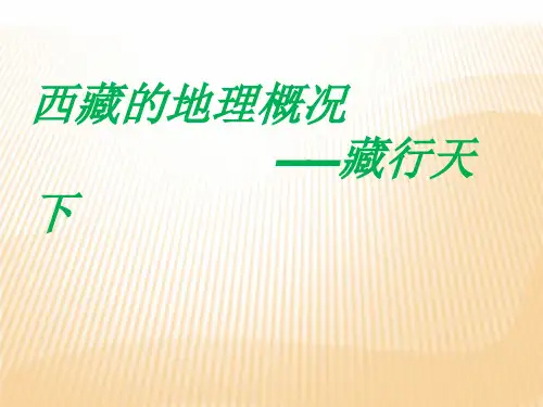 西藏的地理概况 ppt课件