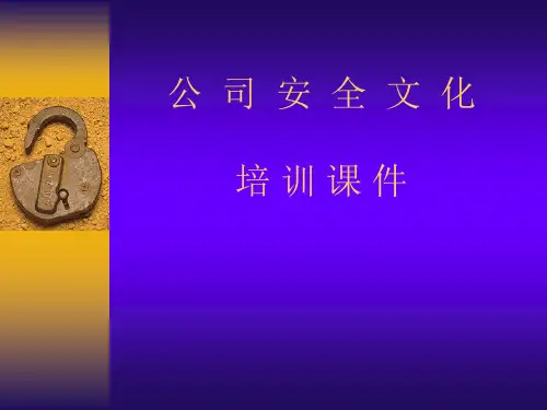 公司安全文化