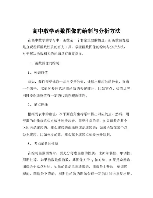 高中数学函数图像的绘制与分析方法