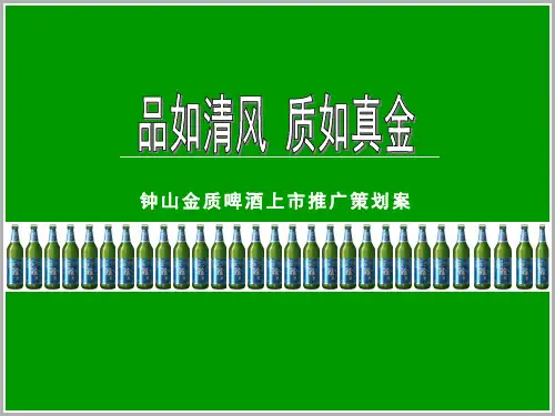 啤酒市场占有率分析精品PPT课件
