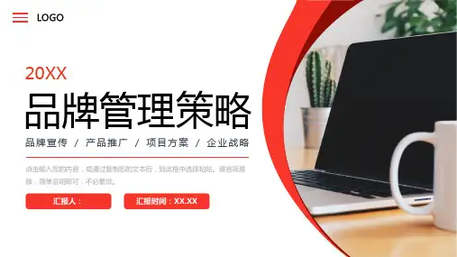 公司品牌管理策略项目推广方案总结PPT模板