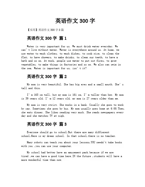 英语作文300字