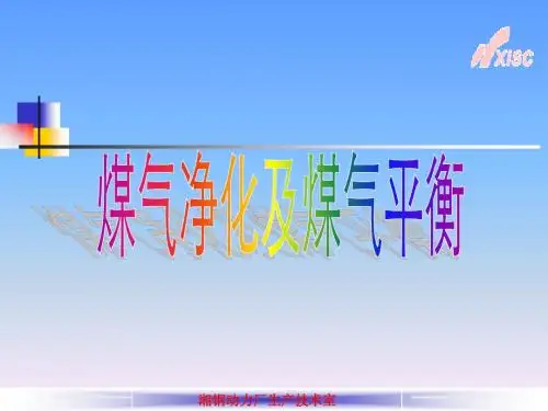 煤气净化及煤气平衡(1)